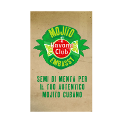 Buste in Semi che si Piantano e Germogliano con Semi di Menta per Havana Club