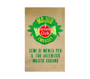 Buste in Semi che si Piantano e Germogliano con Semi di Menta per Havana Club