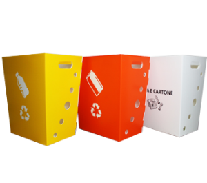 Eco Light Contenitori Raccolta Differenziata per Uffici & Scuole
