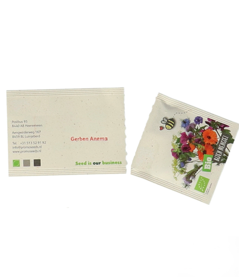 Bolsas en Semillas Tarjetas de Visita