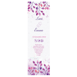 Marcador de Libro Recuerdo en Papel Plantable, Marcador de Libro de Papel con Semillas para Eventos, Personalizable