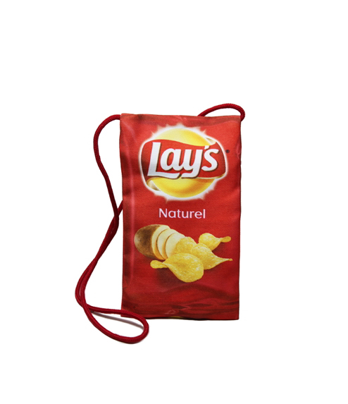 bolsa porta móvil lays delantera