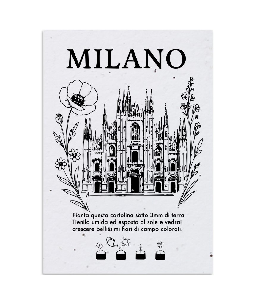 Cartolina Piantabile Milano