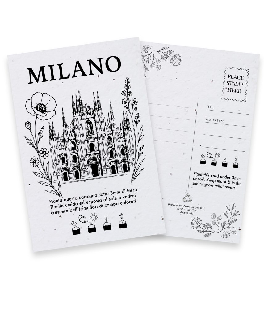 Cartolina Piantabile Milano FR