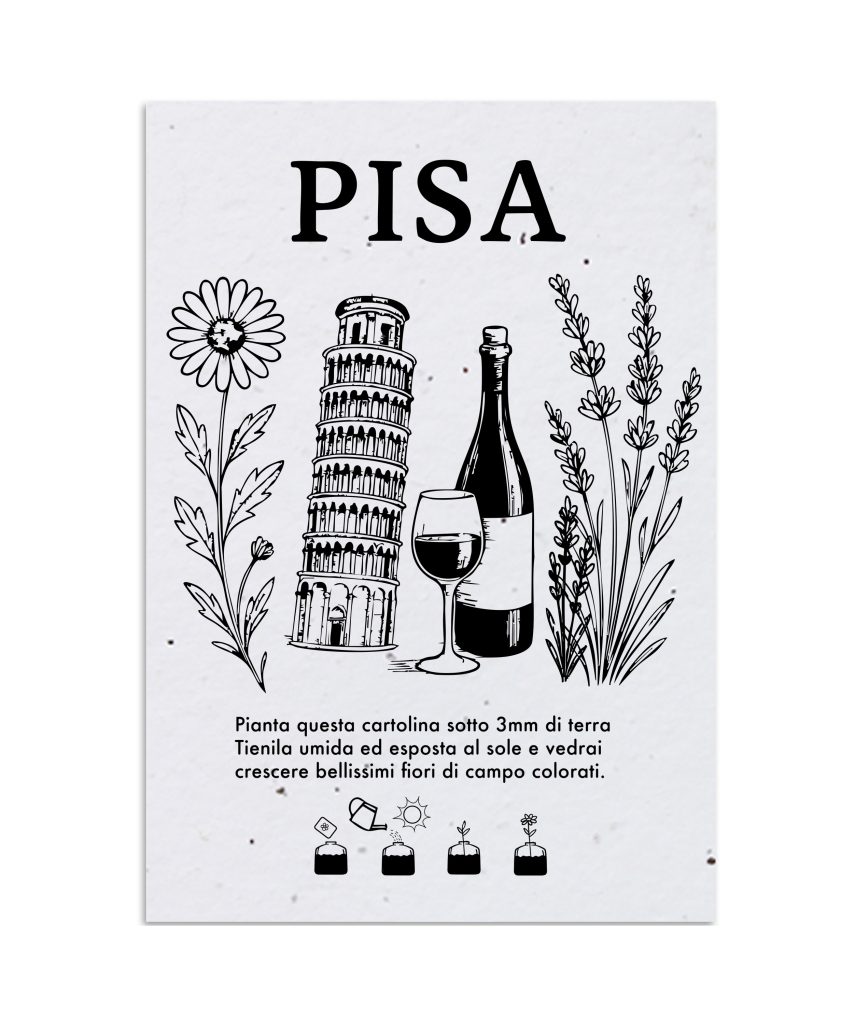 Cartolina Piantabile Pisa