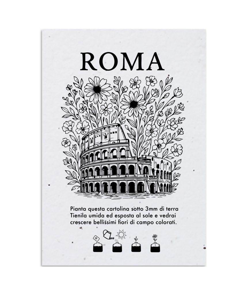 Cartolina Piantabile Roma