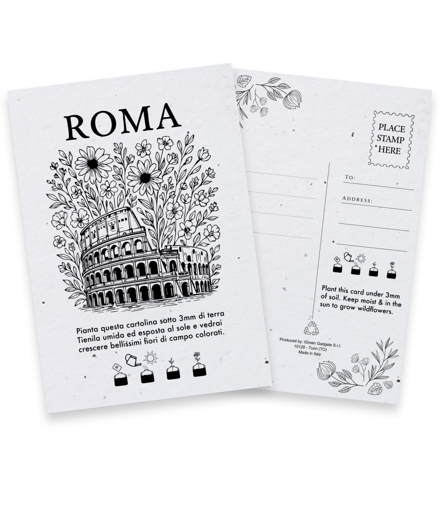 Cartolina Piantabile Roma FR