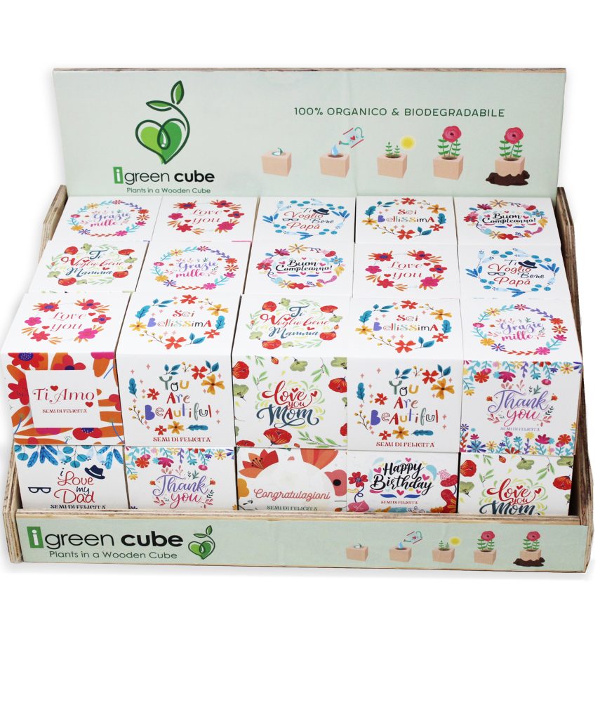 Display Cube Augurali in alto