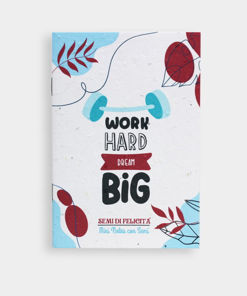 Mini Notas Work Hard Dream Big