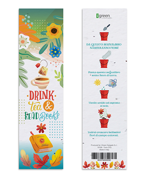 Marcapáginas Plantable Drink Tea
