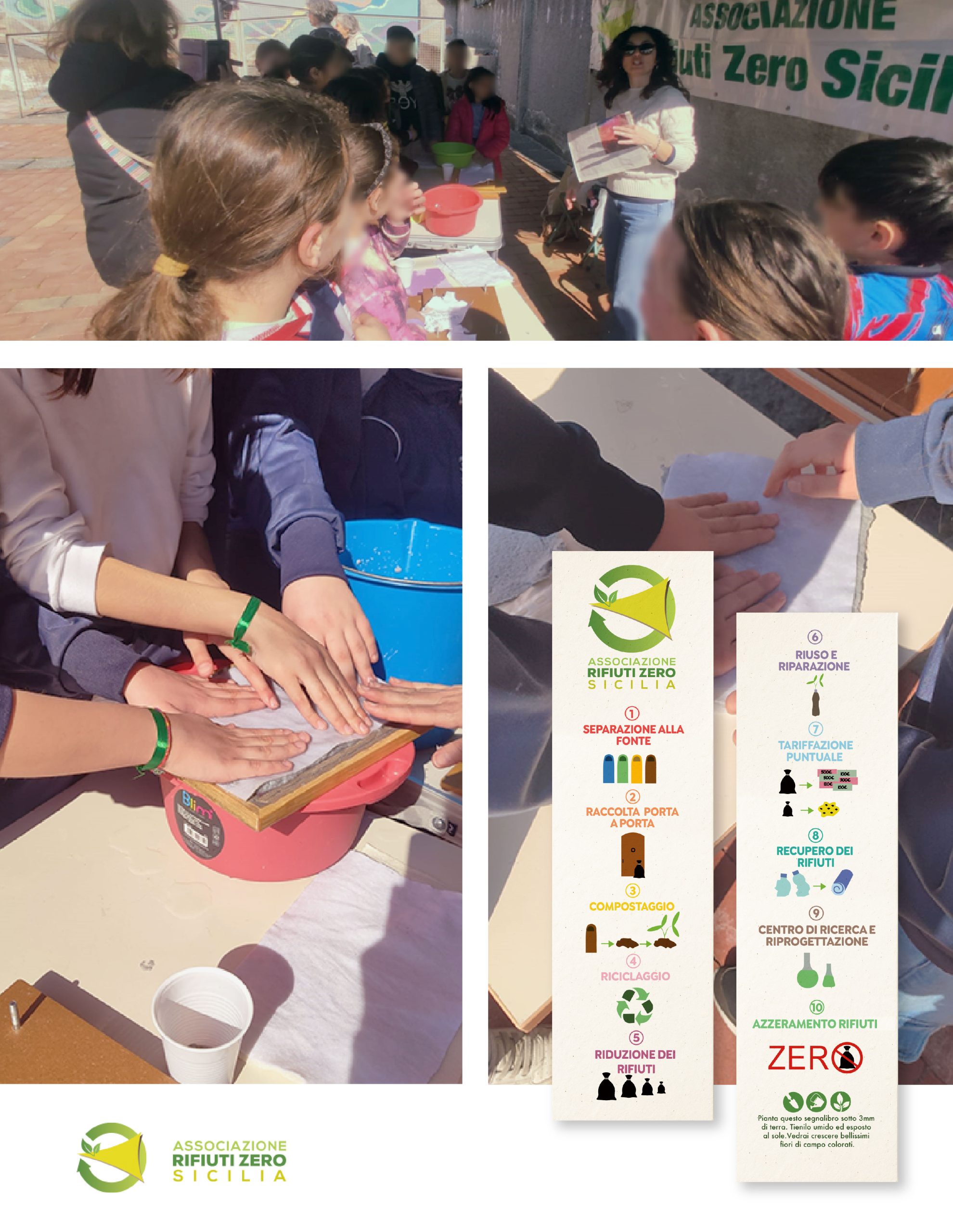 Rifiuti Zero Sicilia y los marcapáginas plantables